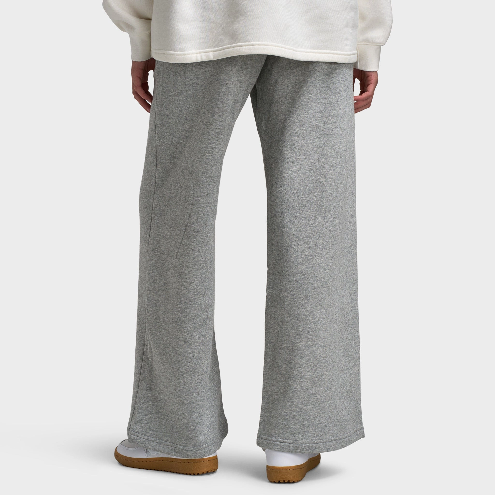 VersatileCuff Nike Sportswear Women's Club Fleece Wide-Leg Sweatpants Dark Grey Heather / White