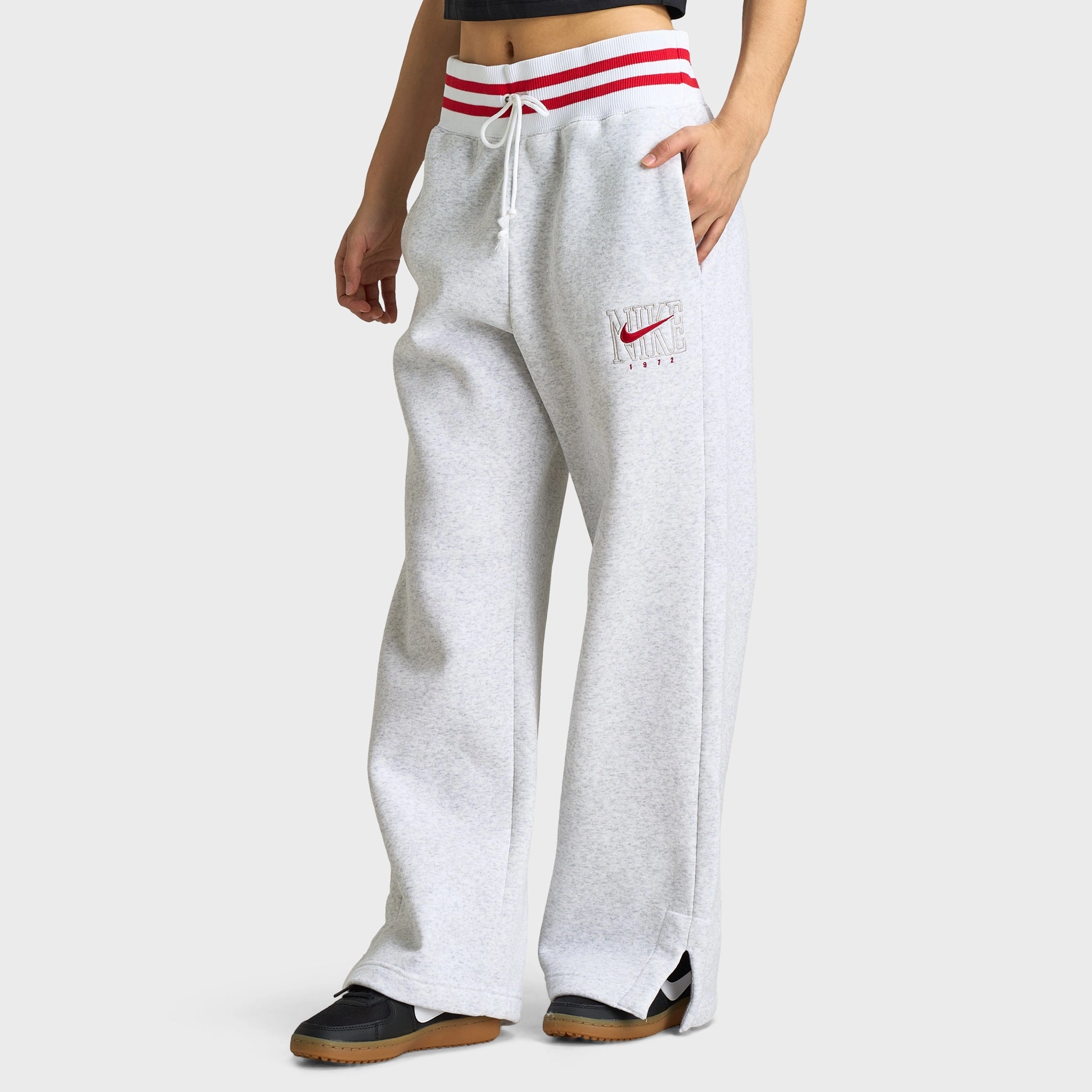 Nike Sportswear Women's High-Waisted Graphic Wide-Leg Pants / Birch Heather ReflectiveTrims