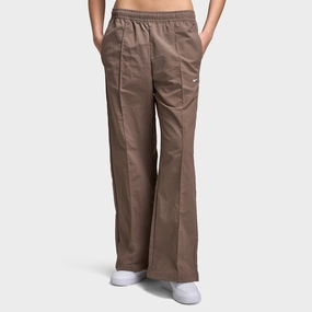 Nike Sportswear Women's Mid-Rise Open-Hem Pants Mink Brown / White Vapor Transfer Coating HighVisibility Trims