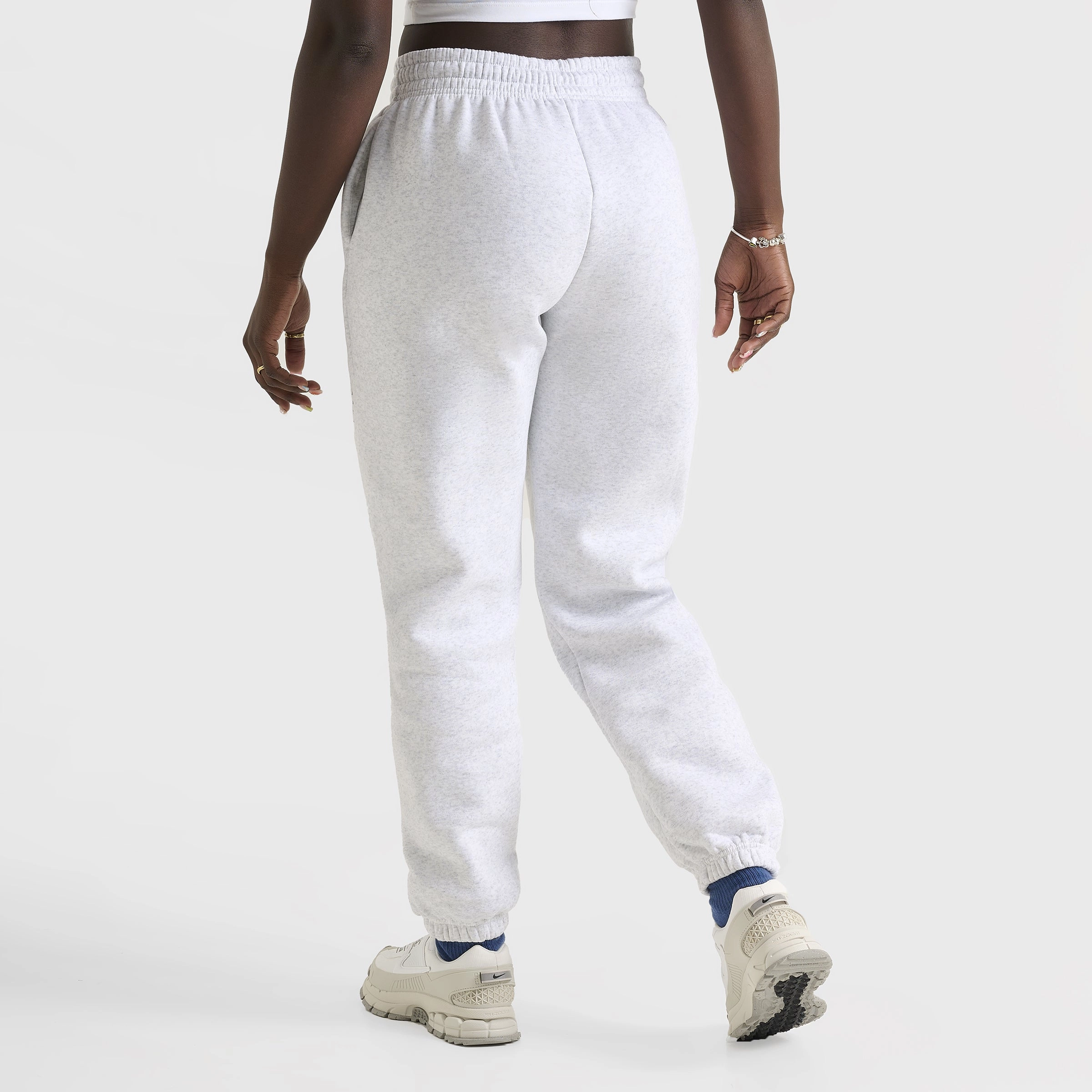 Cozy Wrap Nike Sportswear Women's Phoenix Fleece High-Rise Oversized Pants Birch Heather / Deep Royal Blue