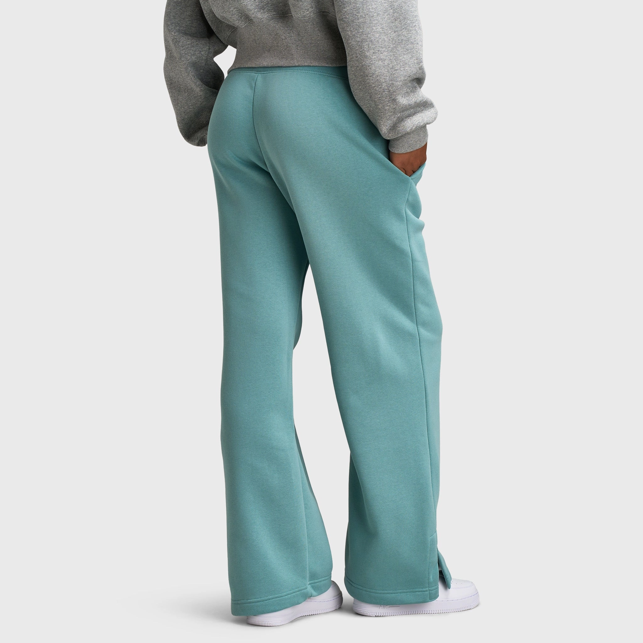 Taped Seam Reinforcement Nike Sportswear Women's Phoenix Fleece High-Waisted Pants Cannon / Mint Foam