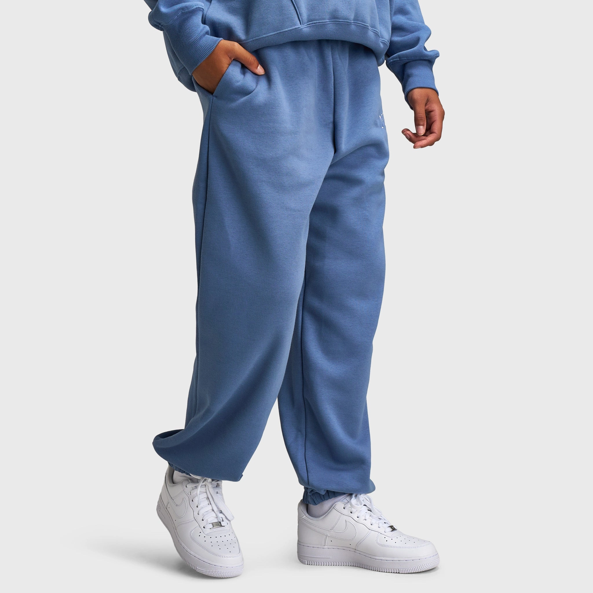 Nike Sportswear Women's Phoenix Fleece High-Waisted Pants Slate / White Lightweight Weave