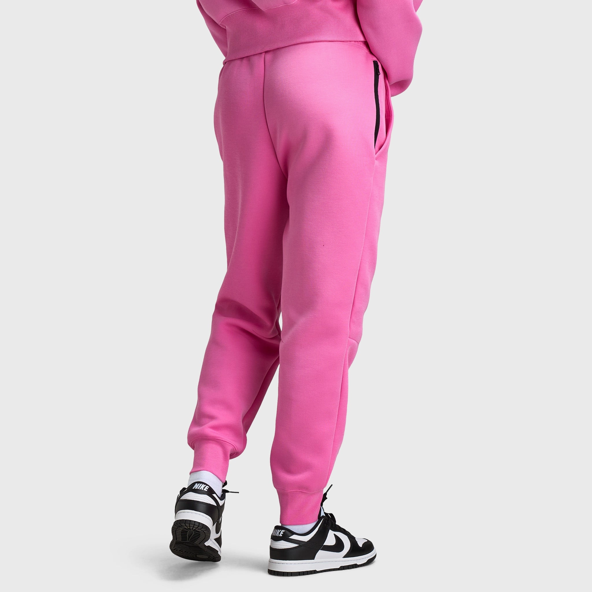 Nike Sportswear Women's Tech Fleece Mid Rise Joggers / Playful Pink QuickDryingTech Bio Glow