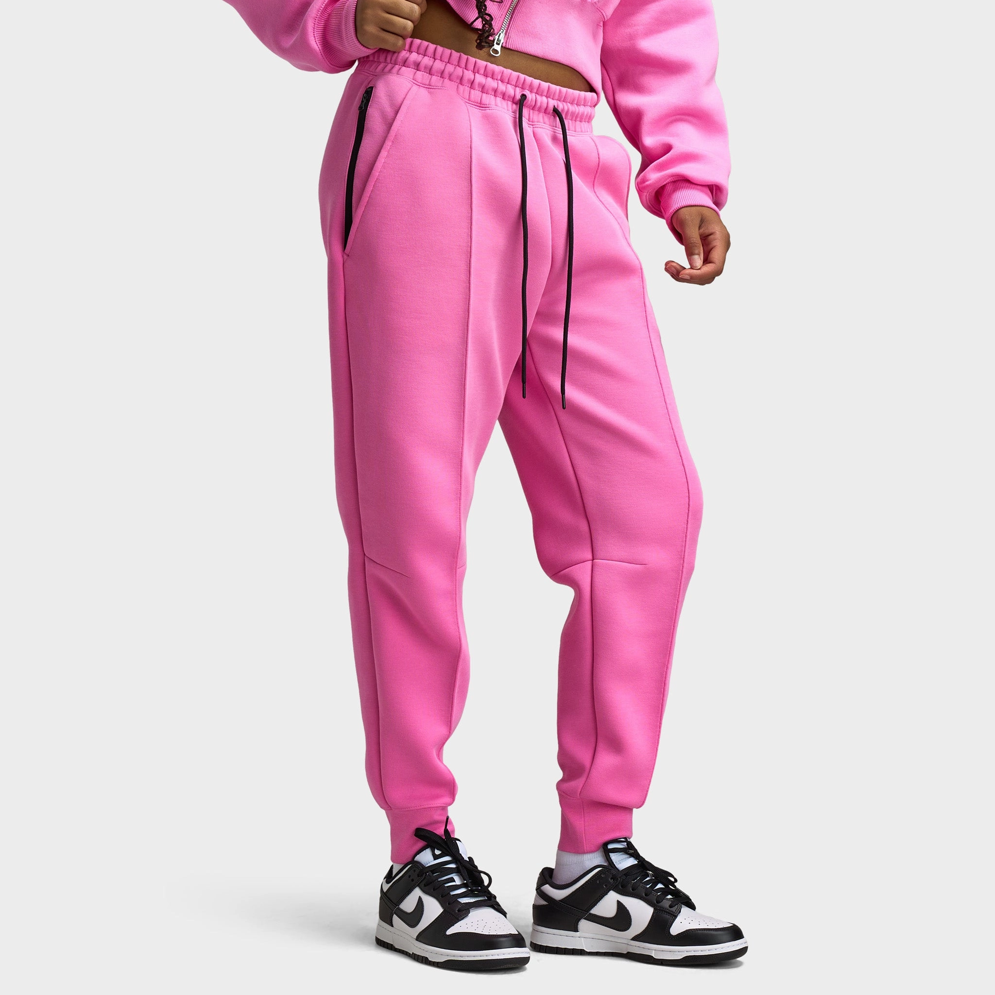 AntiPilling Technology Nike Sportswear Women's Tech Fleece Mid Rise Joggers / Playful Pink
