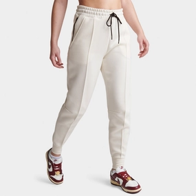 AdaptiveFit Nike Sportswear Women's Tech Fleece Mid-Rise Joggers Pale Ivory / Black