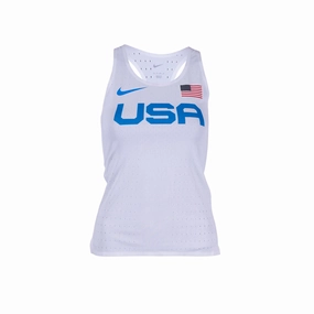 Flexible Ribbing Microfiber Technology Nike Team USA Women's Marathon Singlet
