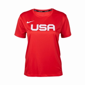 Professional Wear Elegant Look Nike Team USA Women's Miler T-Shirt