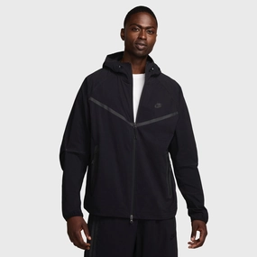Nike Tech Woven Full Zip Windrunner Jacket Black / Black - Black Outdoor Performance Suede