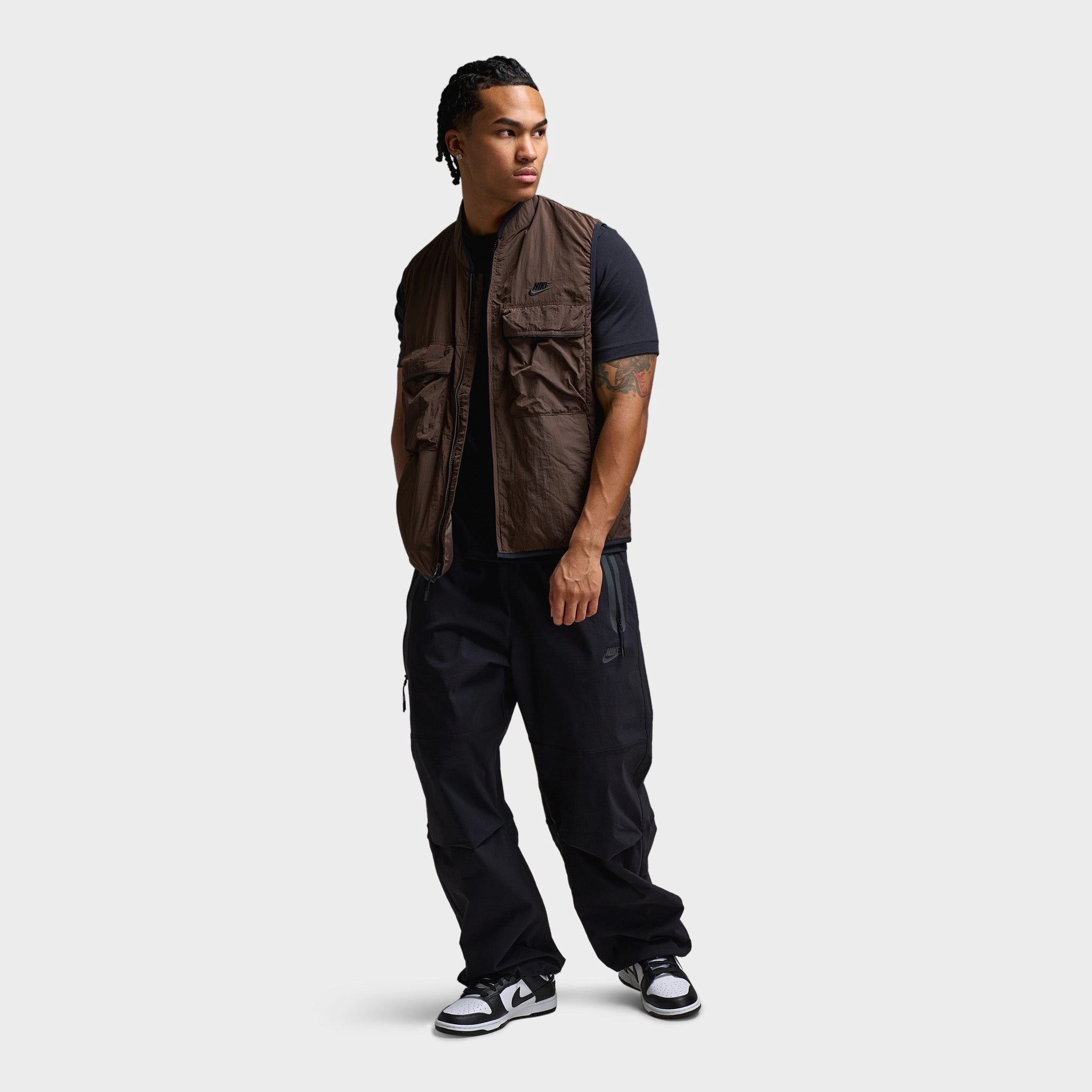 retail store Street Fit Nike Tech Woven Vest Baroque Brown / Baroque Brown - Black