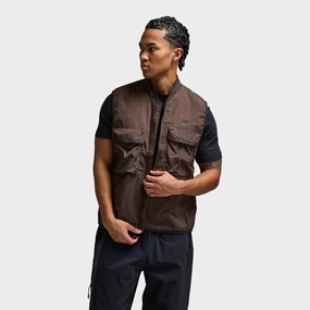 Comfortable Activewear Color Retention Nike Tech Woven Vest Baroque Brown / Baroque Brown - Black