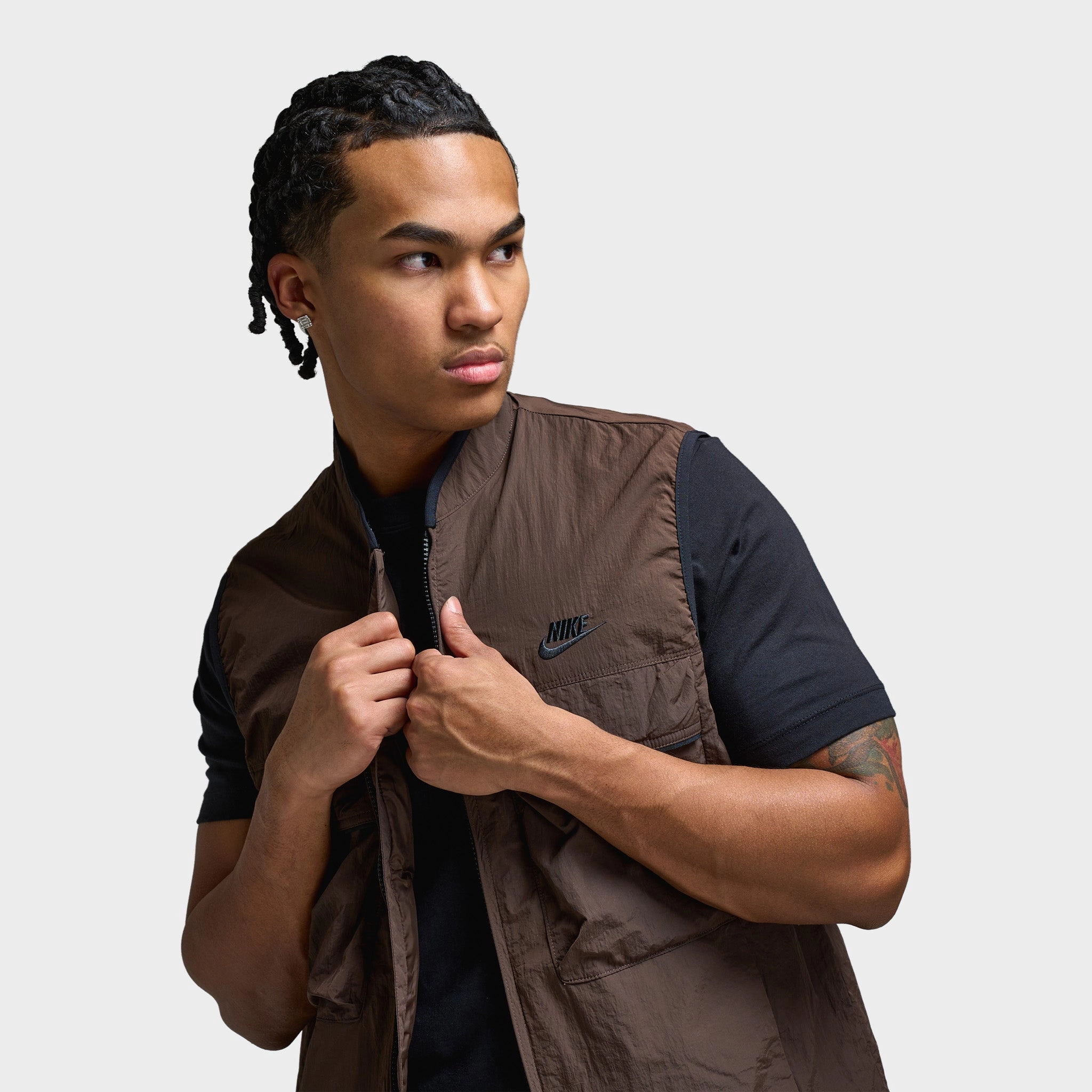 Nike Tech Woven Vest Baroque Brown / Baroque Brown - Black second-hand store