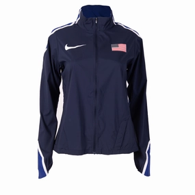 Nike USA Women's Official Rio Team Woven Jacket Flexible Insulation Stylish Outer Layer
