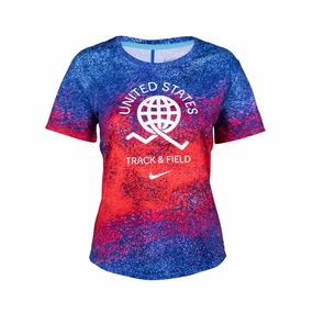 LatticeKnit standard fit Nike USA Women's One Dri-Fit T-Shirt