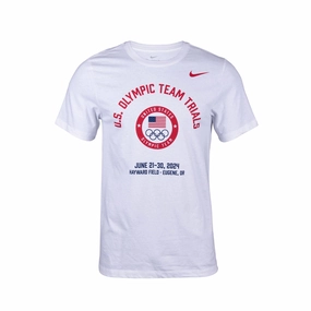 Nike USATF 2024 U.S. Olympic Team Trials Logo T-Shirt ComfortOptimizedConstruction Functional Fashion