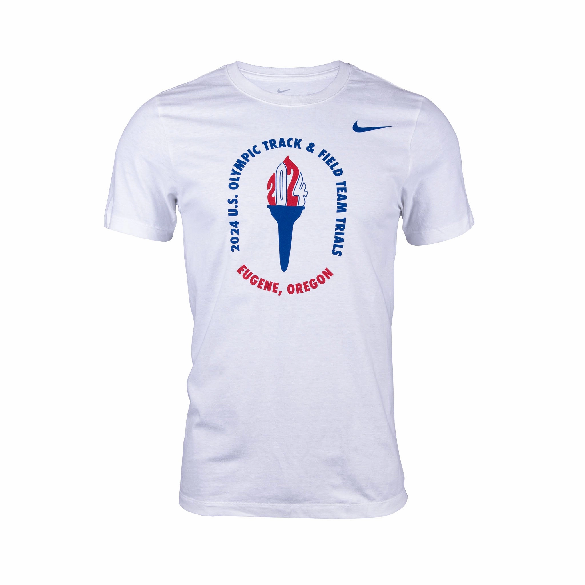 Ruffled edges Nike USATF 2024 U.S. Olympic Team Trials Torch T-Shirt