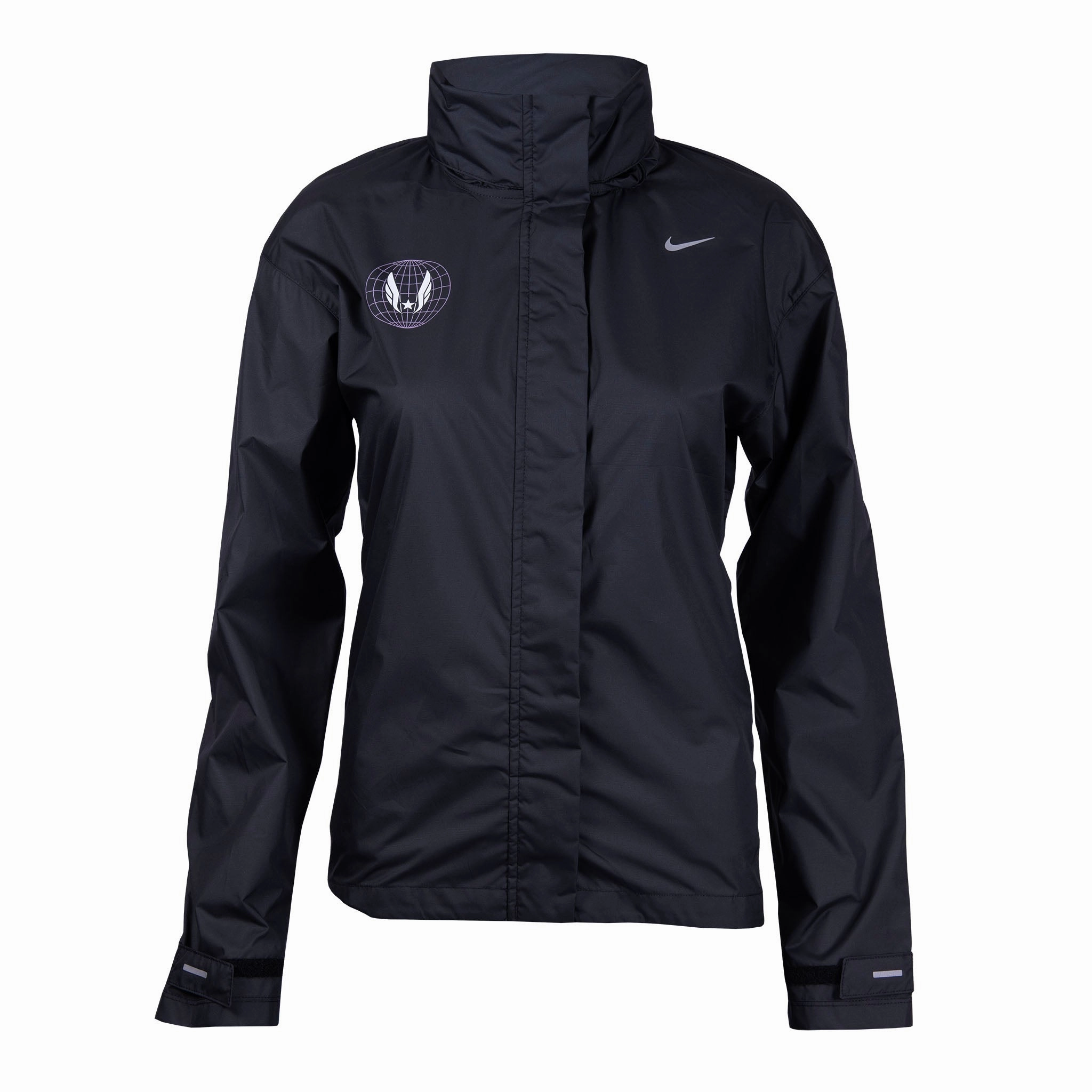 Waterproof Stitch Details Fashion Forward Nike USATF Fast Repel Women's Running Jacket