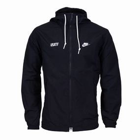 High Performance Blend Nike USATF Men's Club Woven Full-Zip