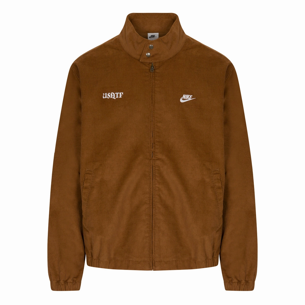MagneticClosure Sporty Touch Nike USATF Men's Corduroy Harrington Jacket