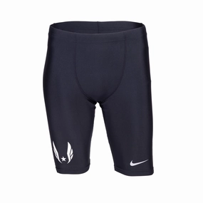 Wrinkle-resistant-property Nike USATF Men's DRI-FIT Fast Half-Tights