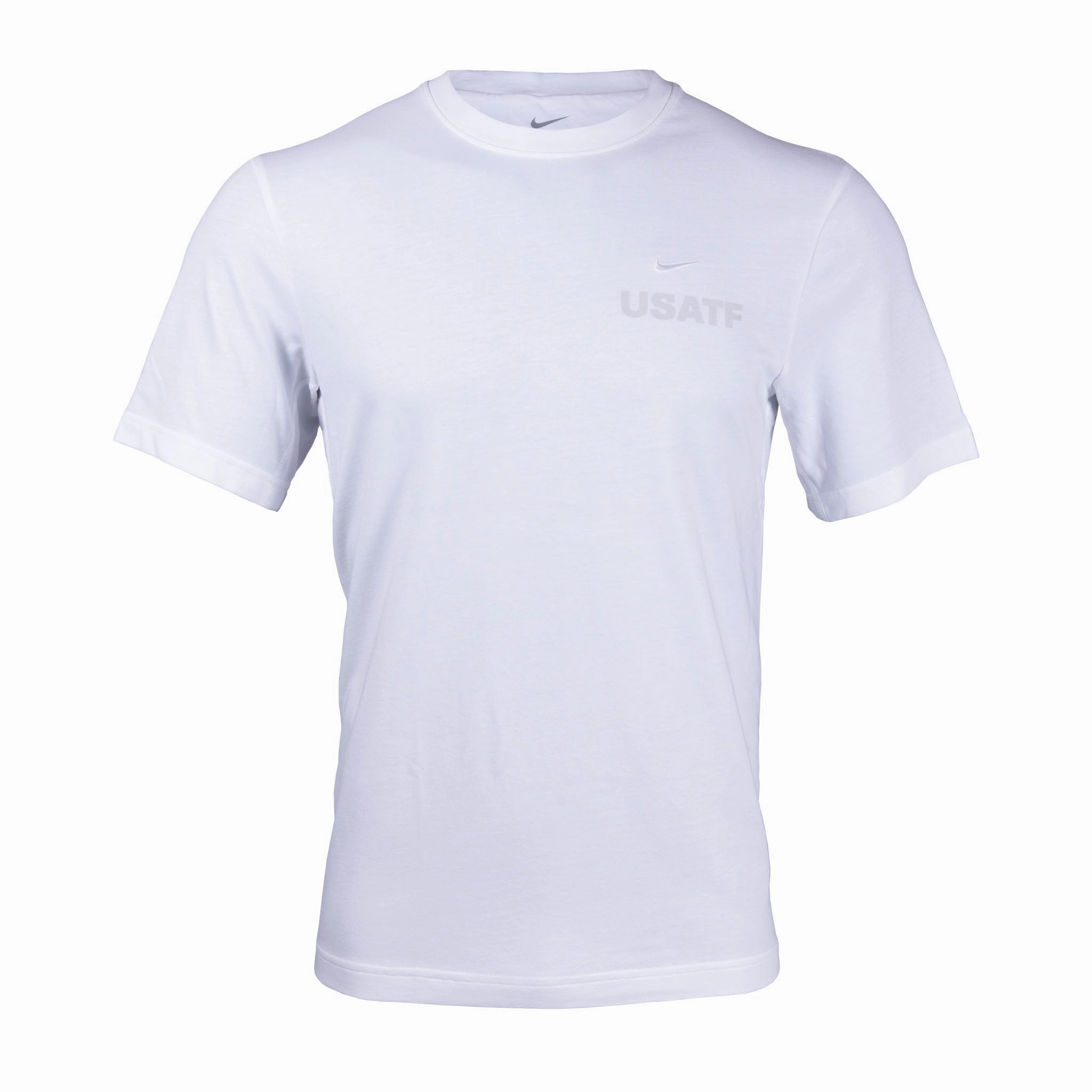 Solid color purity Durable Collar Construction Nike USATF Men's Dri-FIT Primary Versatile Short Sleeve T-Shirt