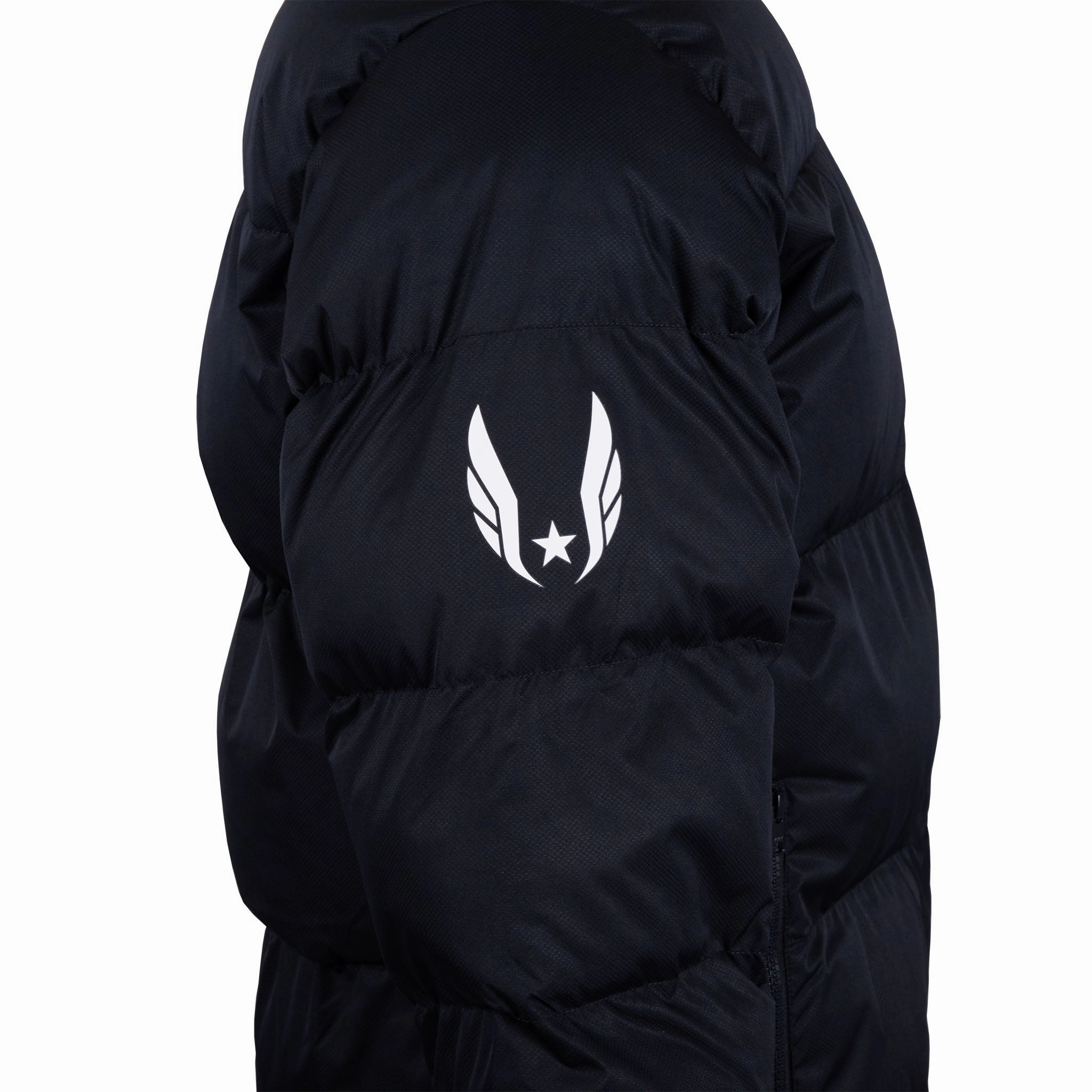 Nike USATF Men's Sportswear Club Puffer Jacket Contoured Silhouette