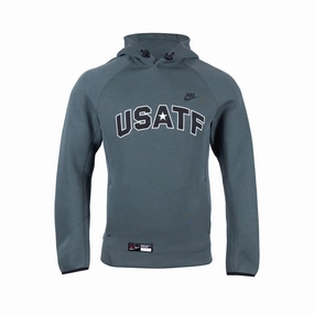 Structured Casual Fit Nike USATF Men's Sportswear Tech Fleece Pullover Hoodie