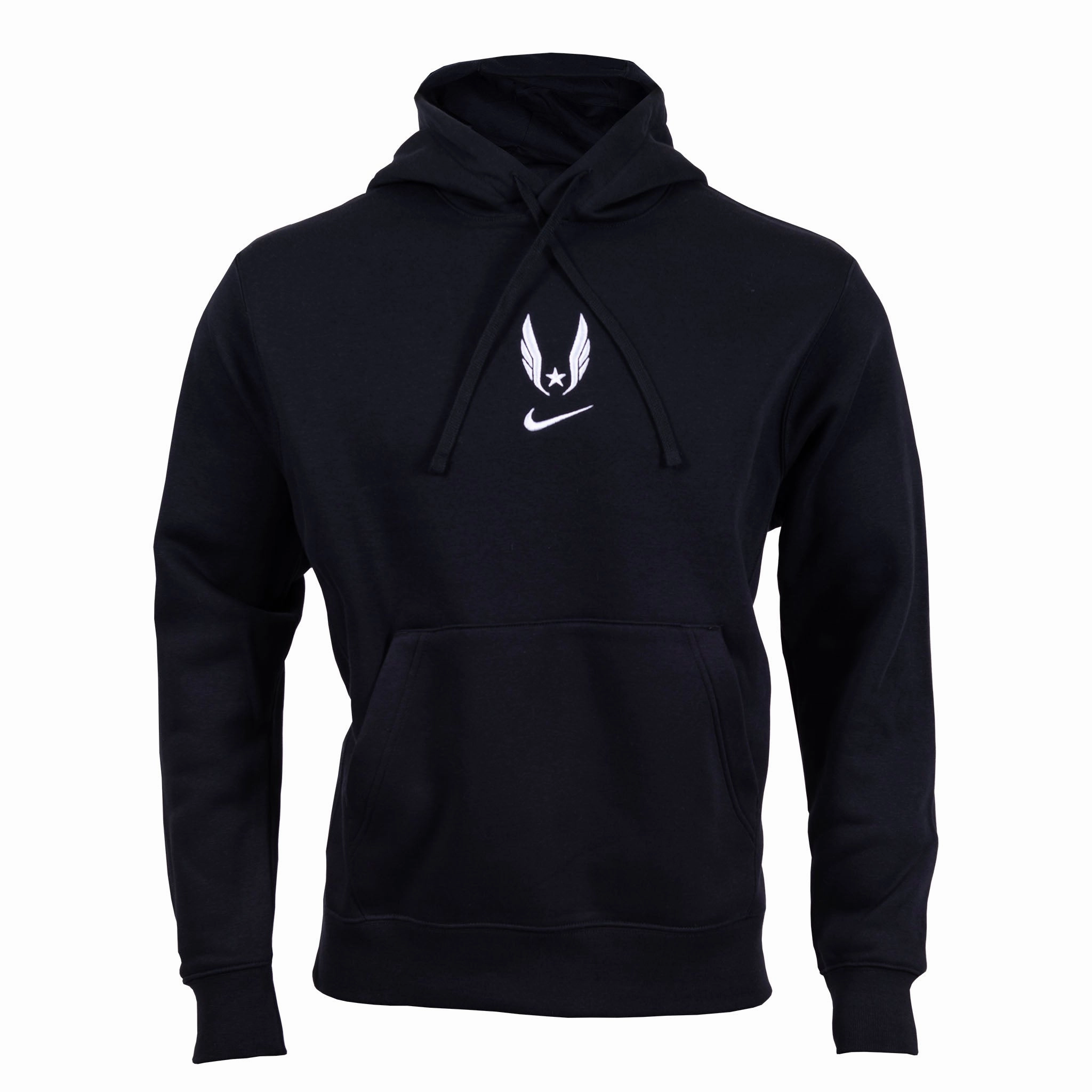 Nike USATF Sportswear Club Fleece Hoodie HoodedStyle Shock Absorbent Padding