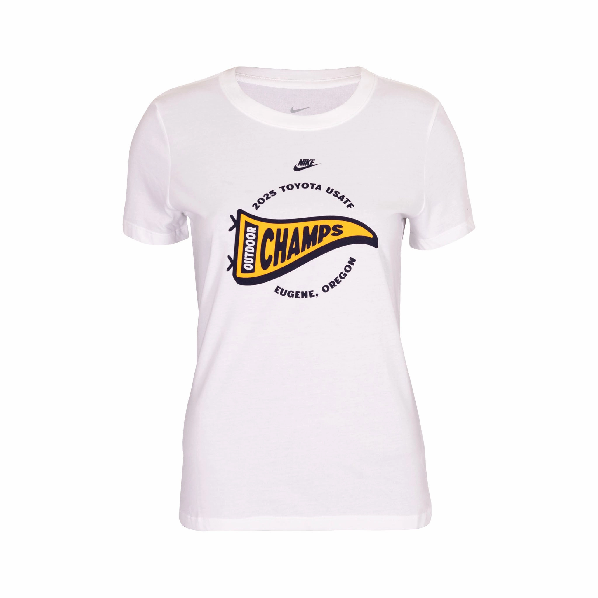 Wrinkle Free Texture Nike USATF Women's 2025 Outdoor National Champs T-Shirt