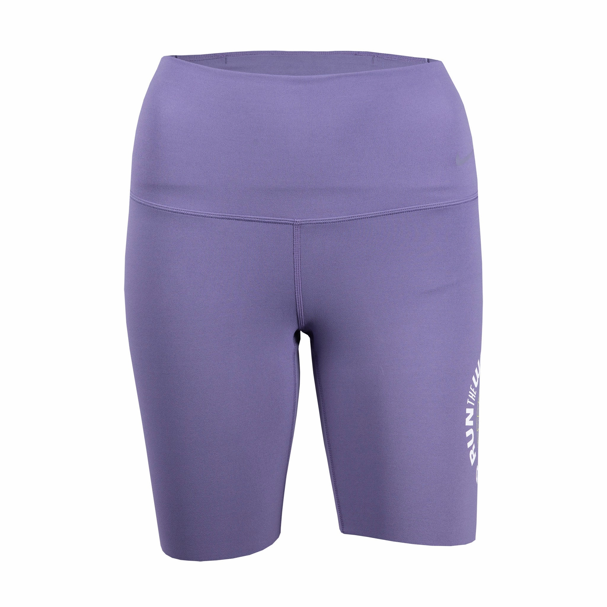 Nike USATF Women's High-Waisted 8" Biker Shorts Classic-design-characteristic