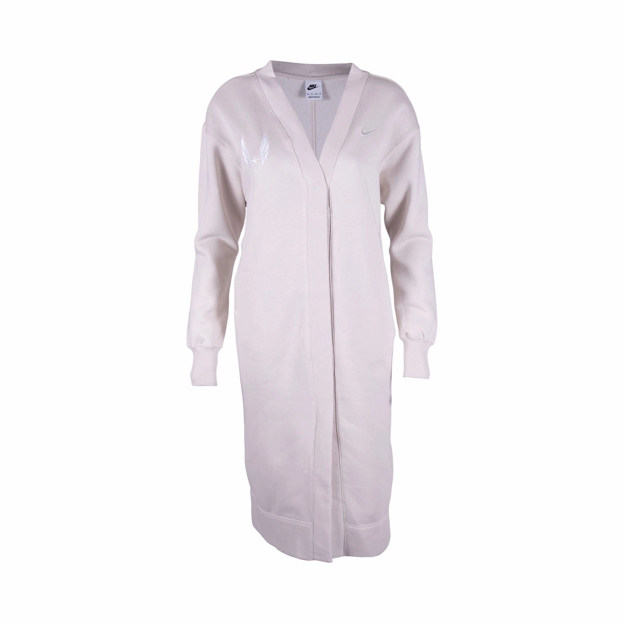 Quick Drying Convertible Sleeves Nike USATF Women's Phoenix Fleece Oversized Long Cardigan