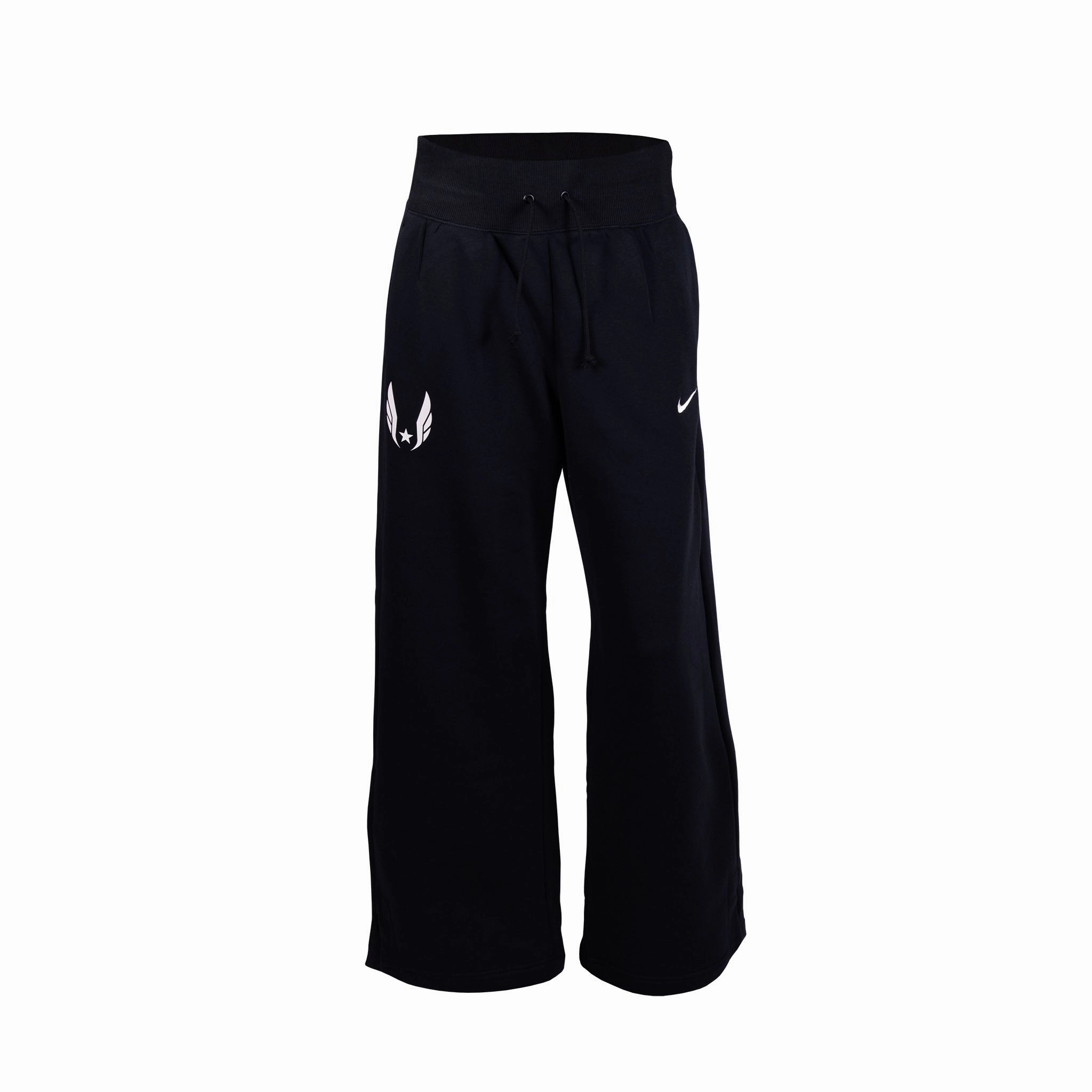 Abrasion resistant StaticResistantMaterial Nike USATF Women's Phoenix Fleece Wide-Leg Sweatpants
