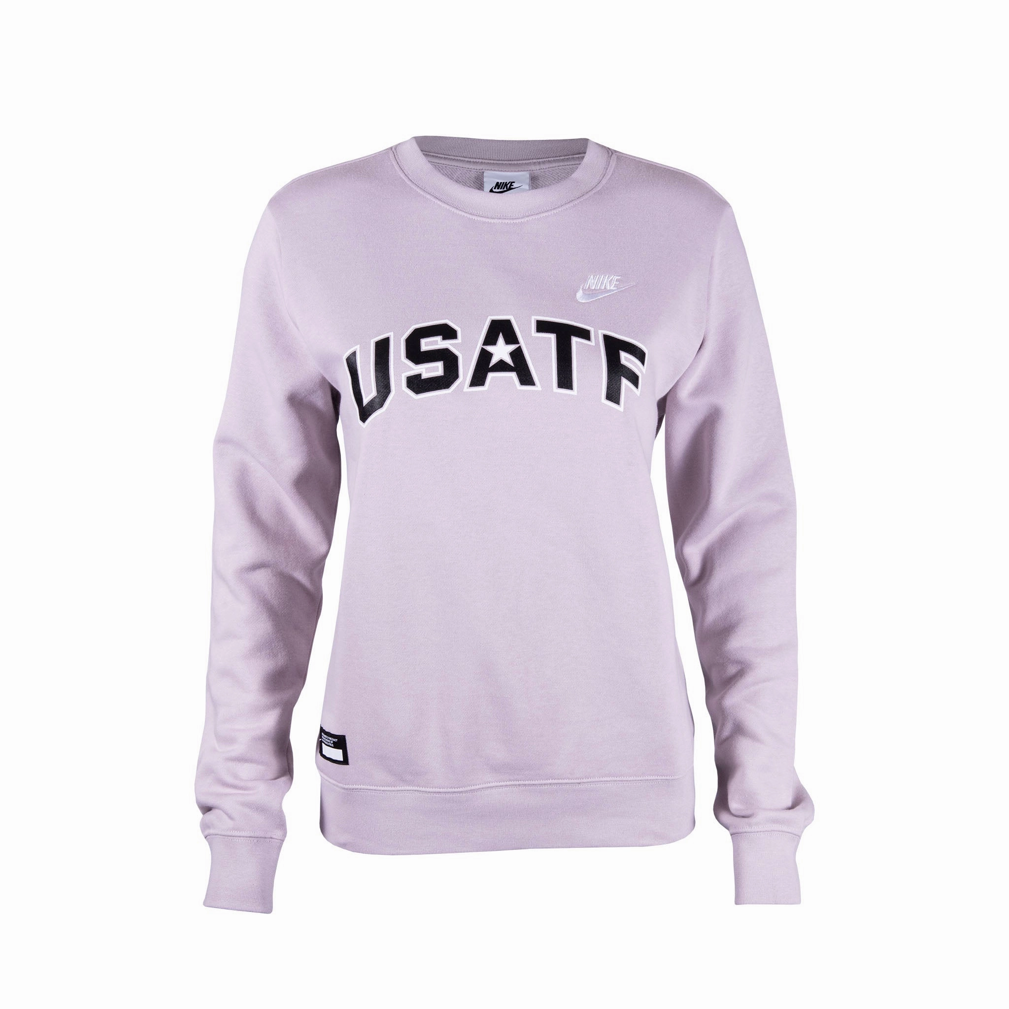 Nike USATF Women's Sportswear Club Fleece Crew Airy Mesh Lining UV Protective Layer
