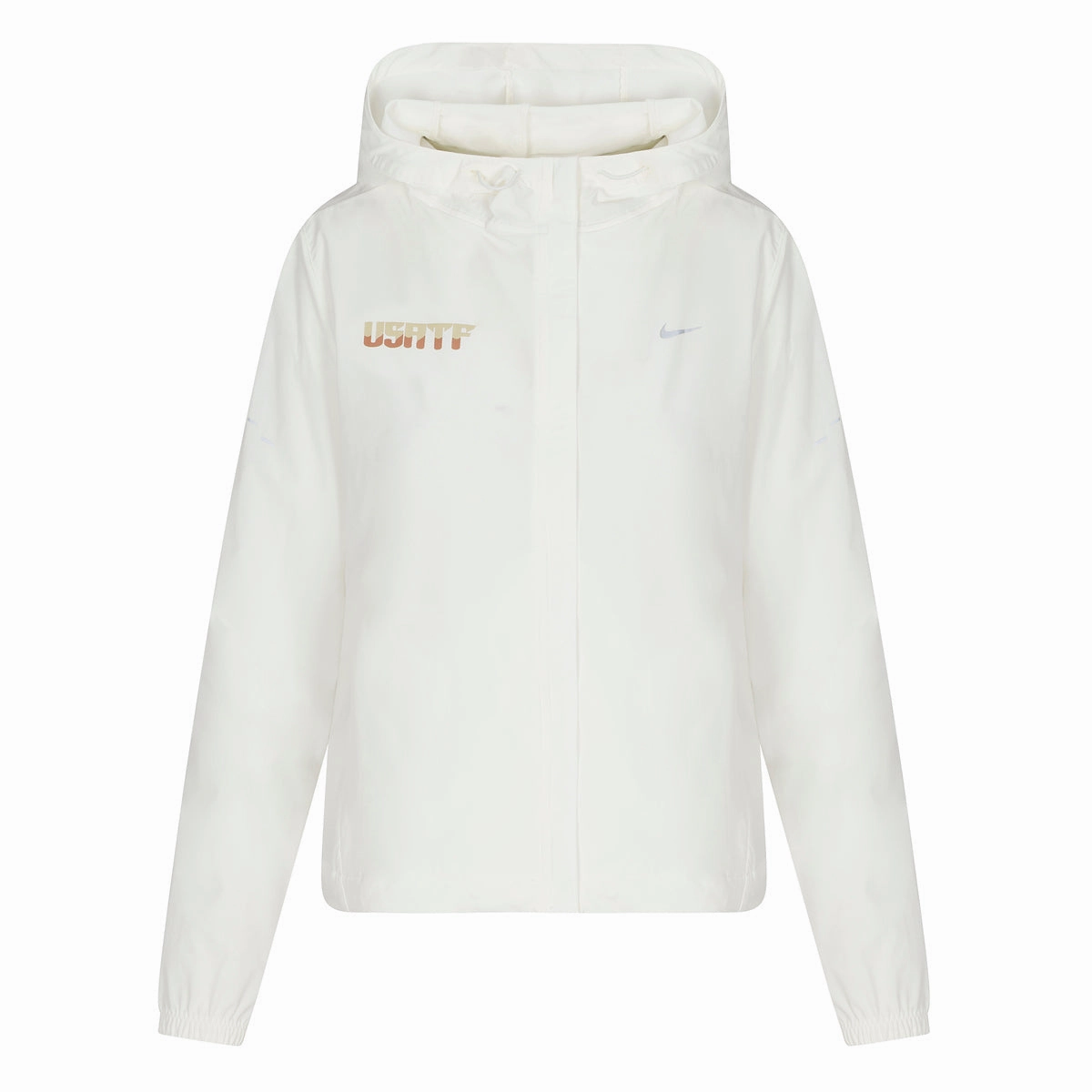 Nike USATF Women's Swift Repel Running Jacket Fade Resistant Exterior Frictionless Inner Layer