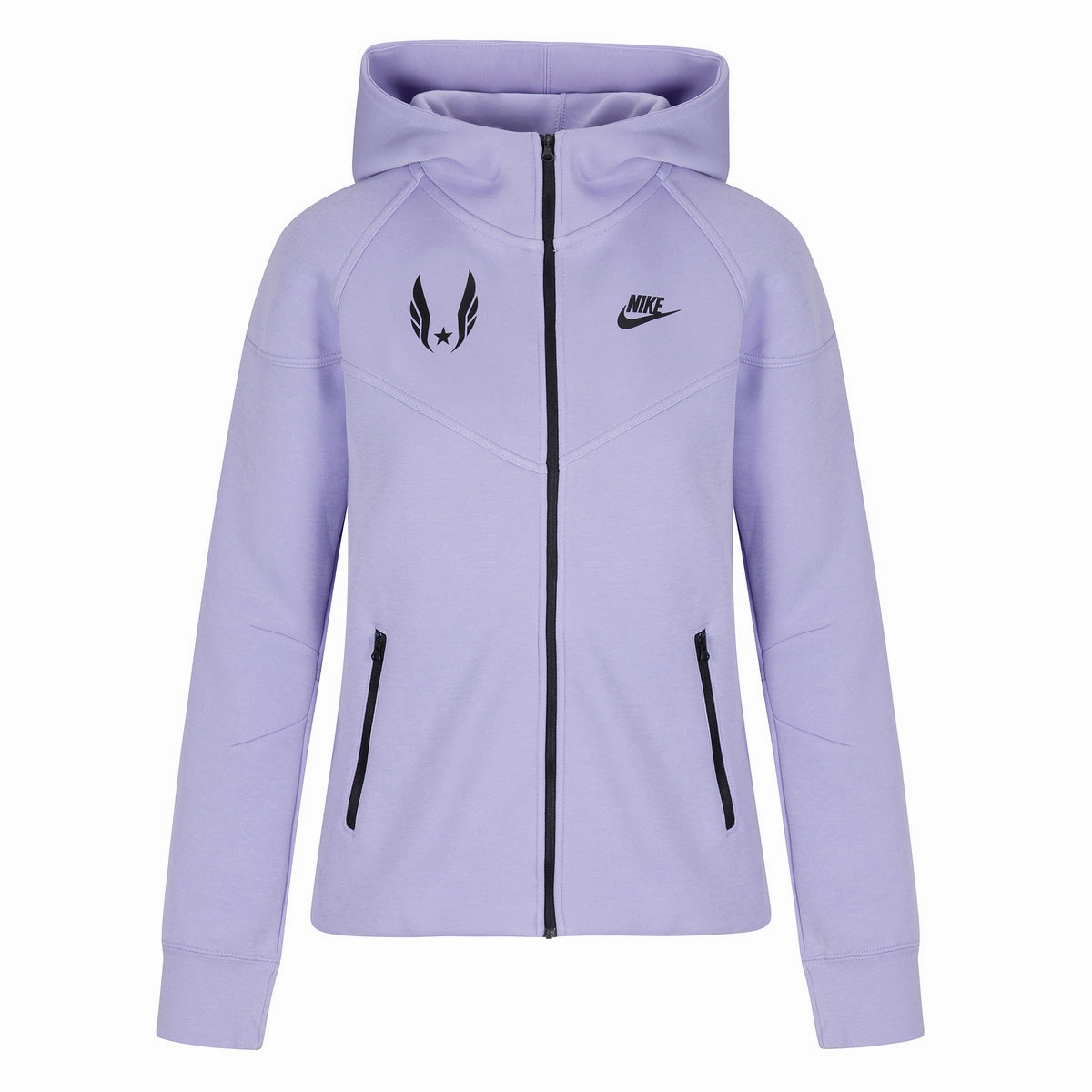 Nike USATF Women's Tech Fleece Windrunner FZ Hoodie Ultra Soft Handfeel RecycledPolyester