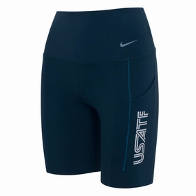 Nike USATF Women's Universa High-Waisted 8" Shorts Streetwear Glossy