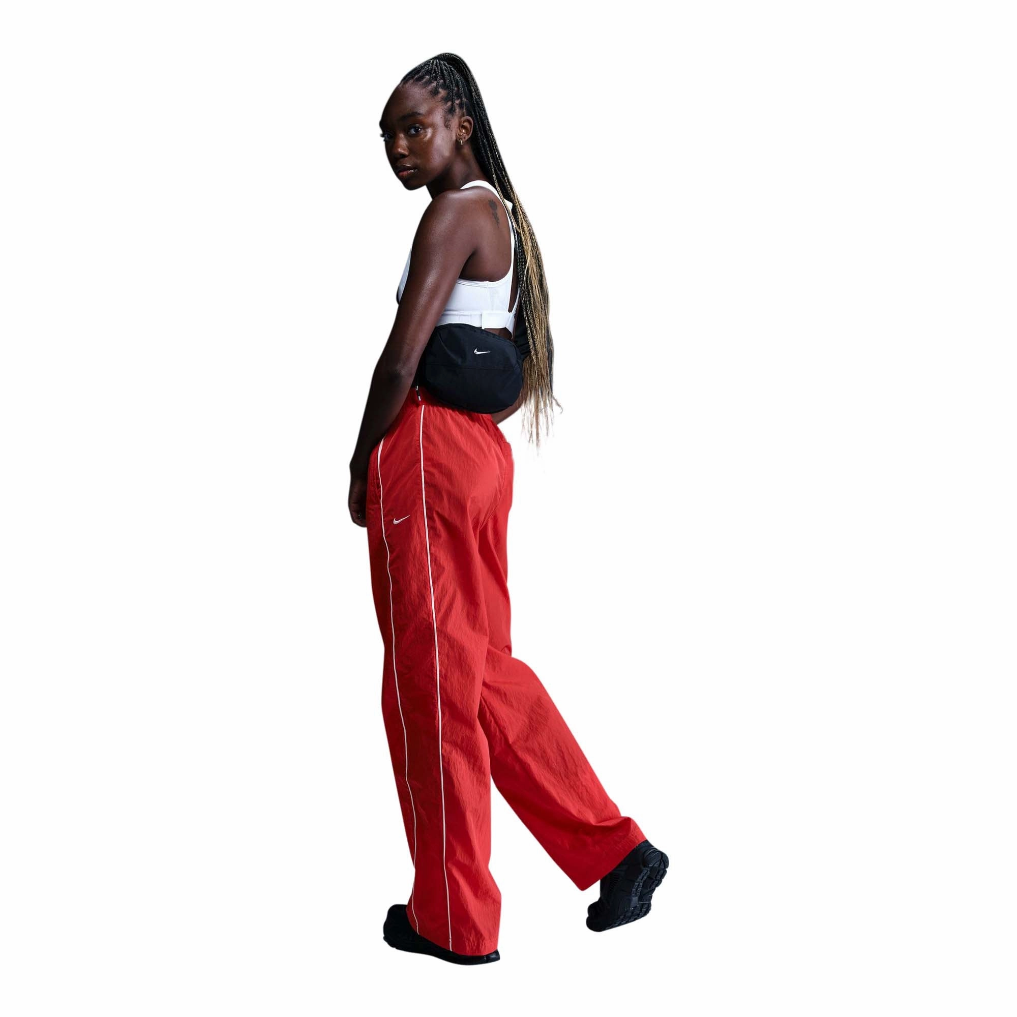 MoistureWicking Technology Nike Windrunner Women's High-Waisted Woven Open-Hem Pants