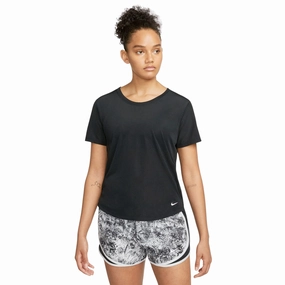 QuickReleaseFastenings Clear Glow Nike Women's Dri-FIT One Breathe Tee Black / White