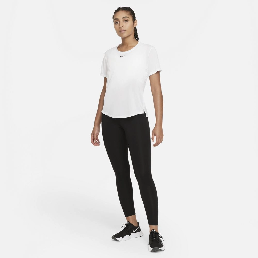 Nike Women's Dri-FIT One Tee White / Black Regular Fit Smart Glow