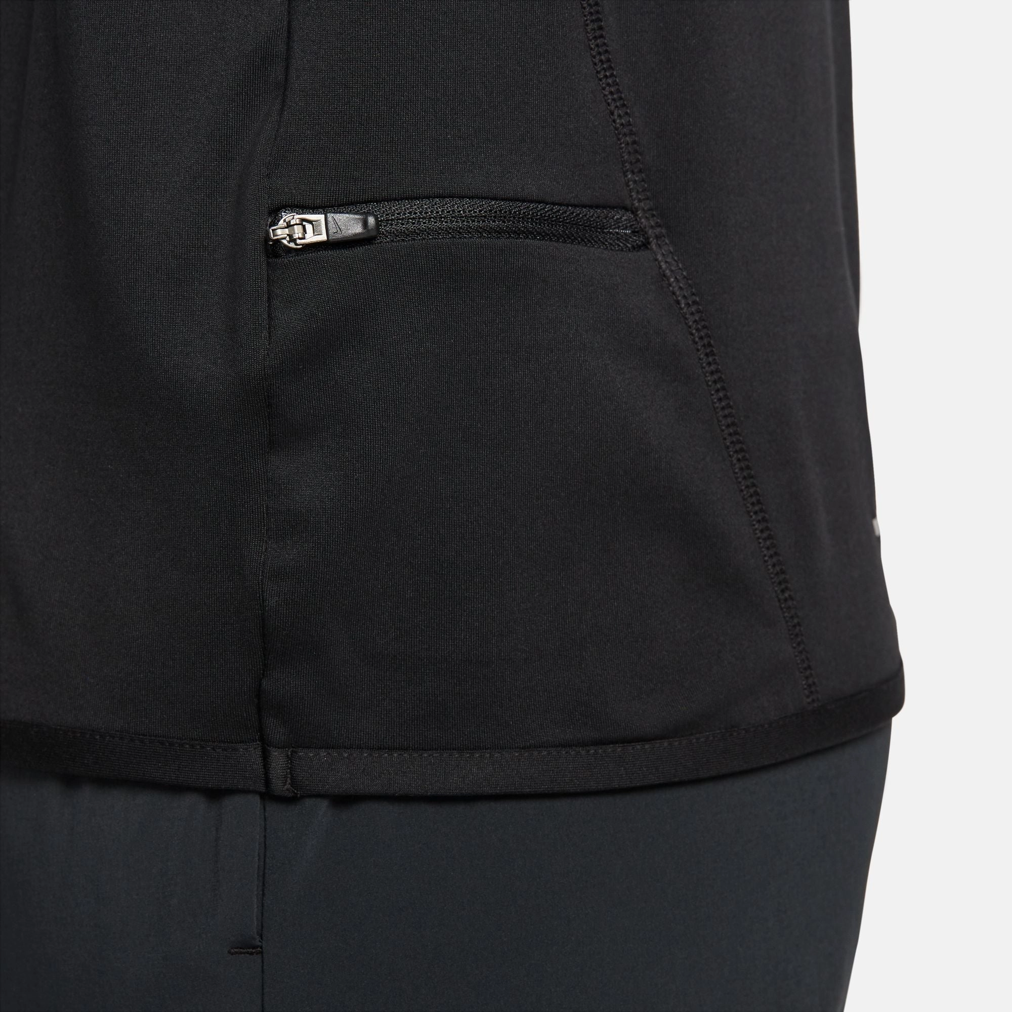 Nike Women's Dri-FIT Swift 1/4 Zip Running Top Black Dance Light Strong Denim