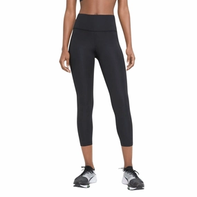 ElasticWaistband Nike Women's Fast Mid-Rise Crop Running Tights Black
