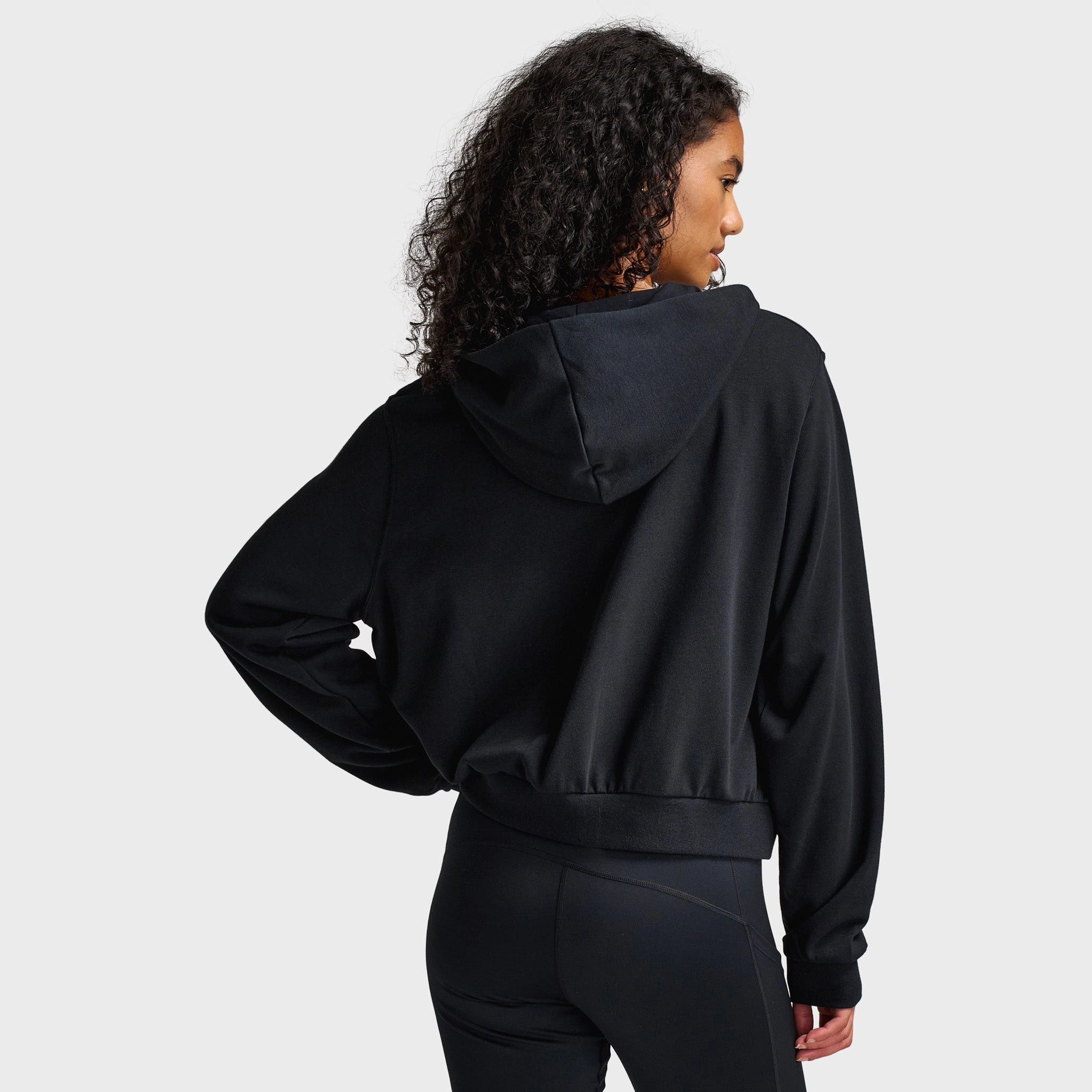 Fantasy Glow DoubleStitchedSeams Nike Women's Loose Full-Zip French Terry Hoodie Black / Sail