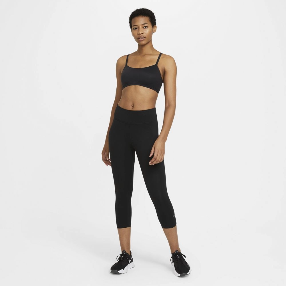 Nike Women's One Capri Tight Black / White Athleisure Cool