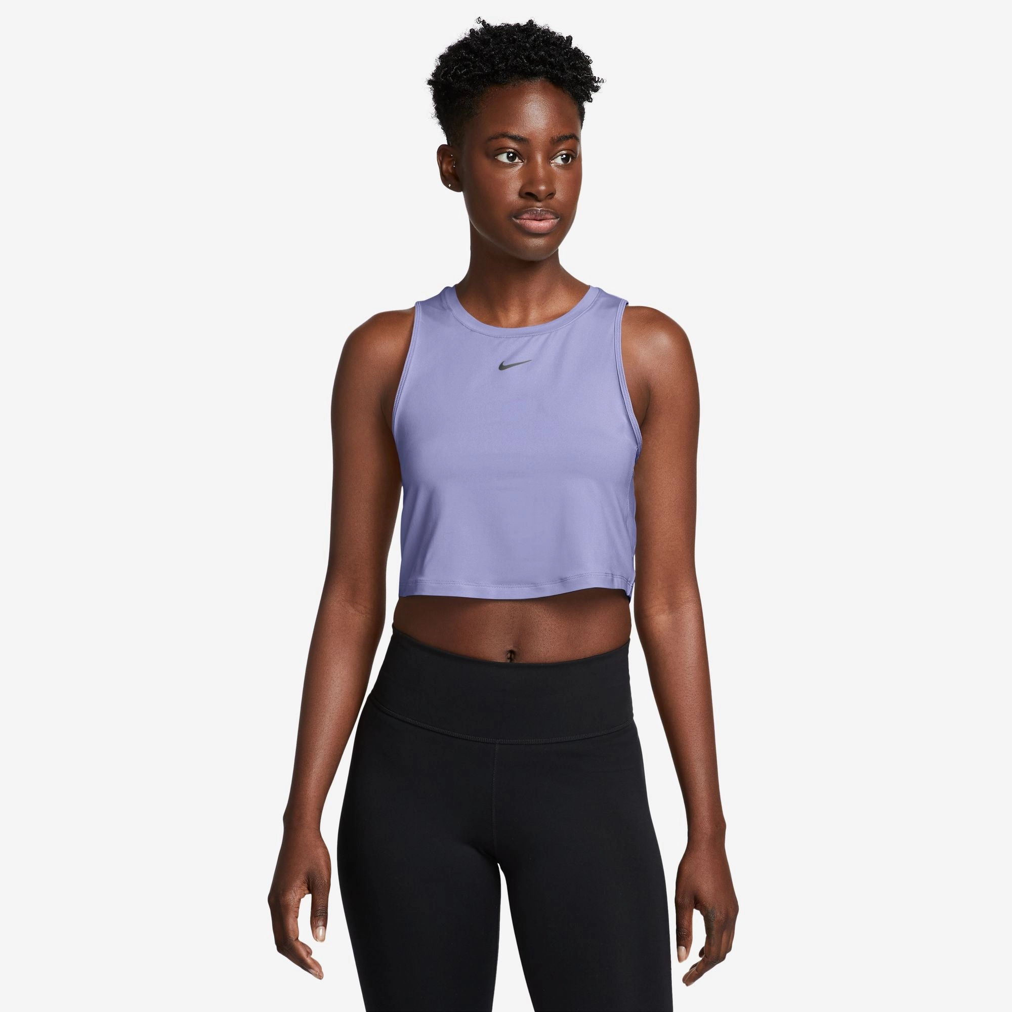 Nike Women's One Classic Dri-FIT Cropped Tank Top Quick Pull Tab