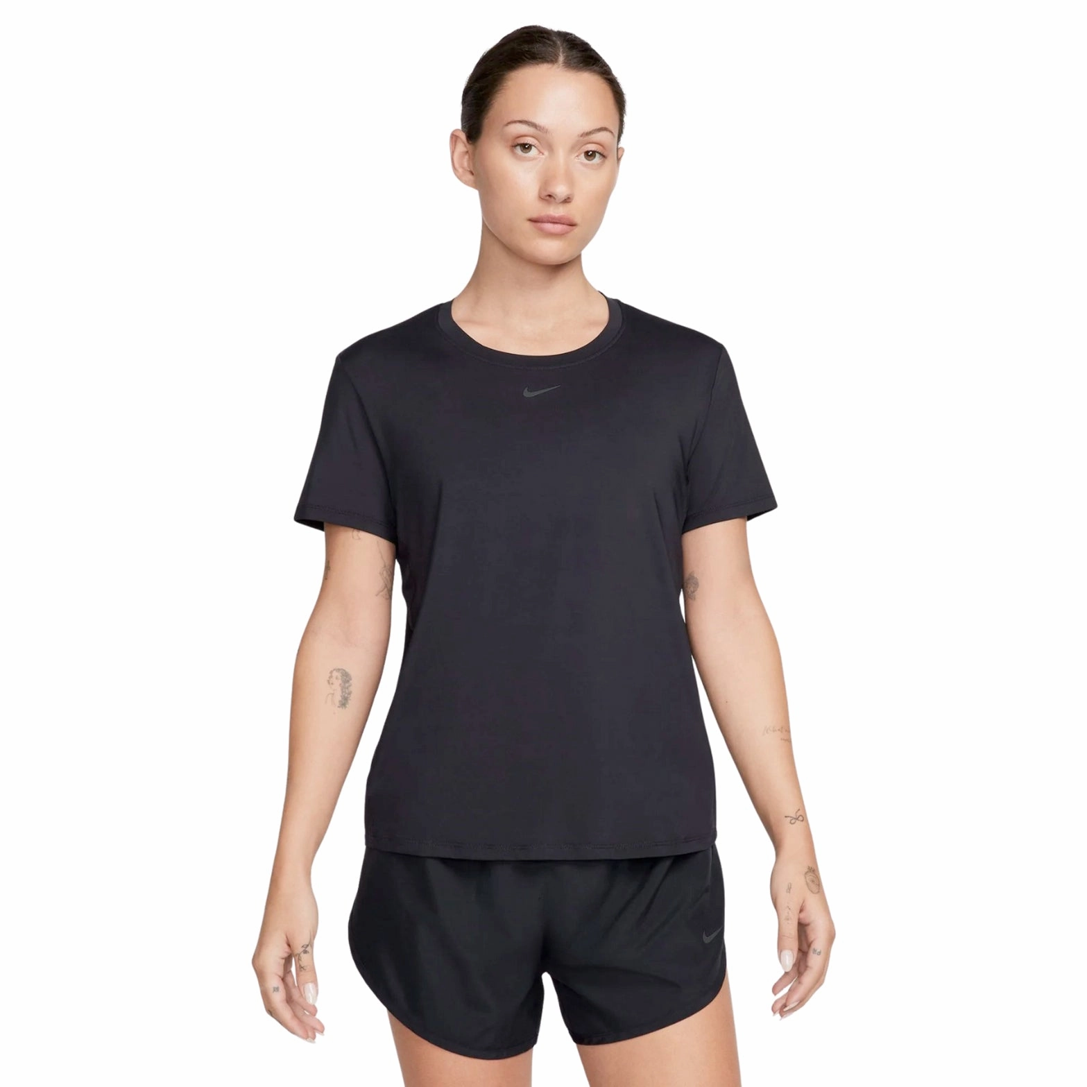 Global Cool Adjustable Fastenings Nike Women's One Dri-FIT Classic Tee Black / Black