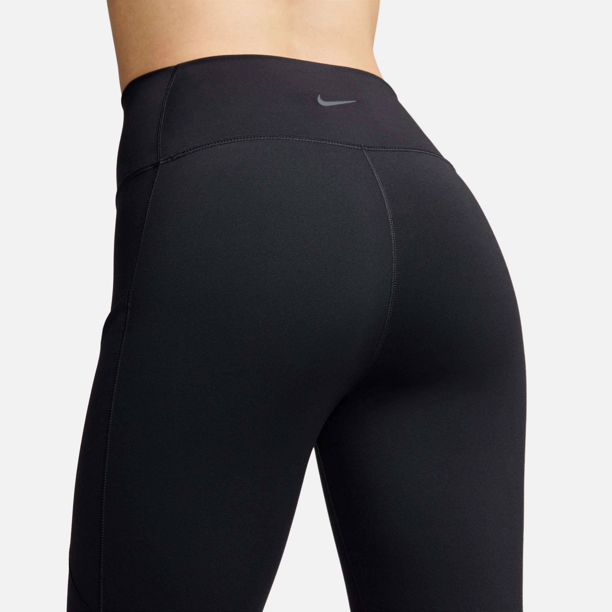Nike Women's One High-Waisted 7/8 Leggings Black MoistureWickingMaterial