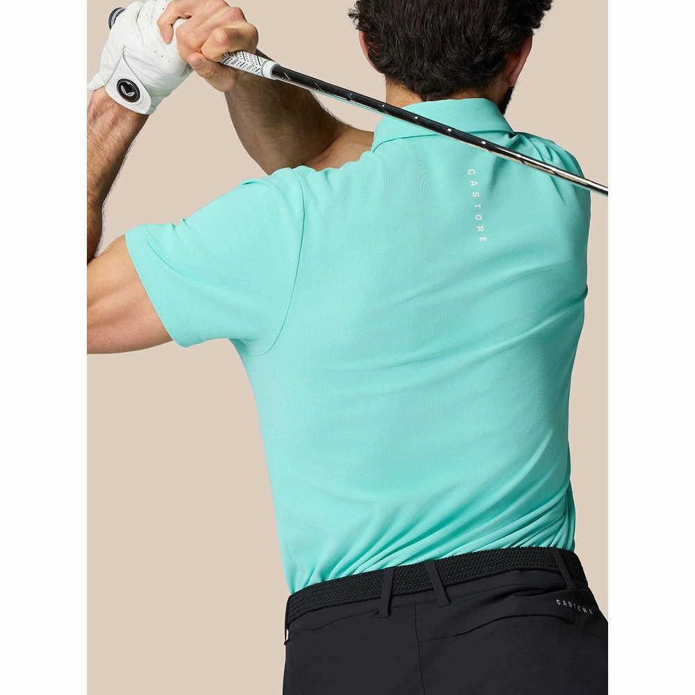 Castore Club Classic Polo Golf Shirt - Light Aqua Summer Office Outdoor Adventure