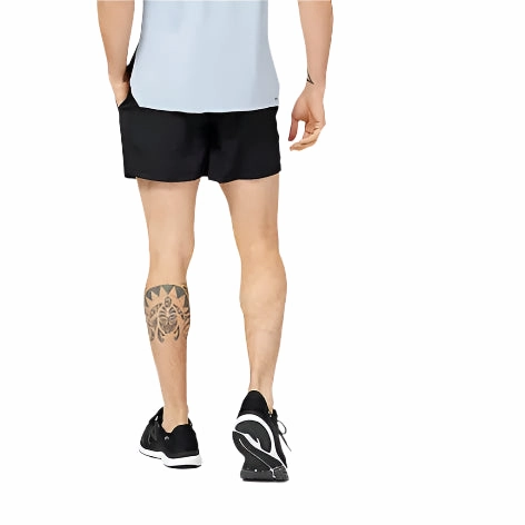Men's Accelerate 5" Short - Black Multi Panel Construction Smooth zipper closure