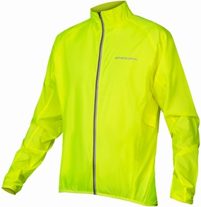 Endura Pakajak Mens Cycling Jacket - Yellow Zip Off Detailing Trophy
