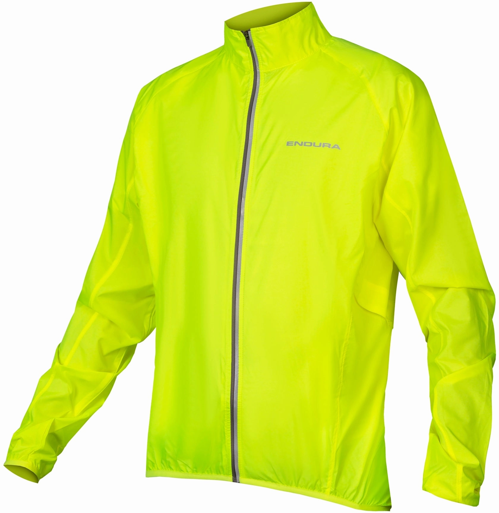Endura Pakajak Mens Cycling Jacket - Yellow Zip Off Detailing Trophy