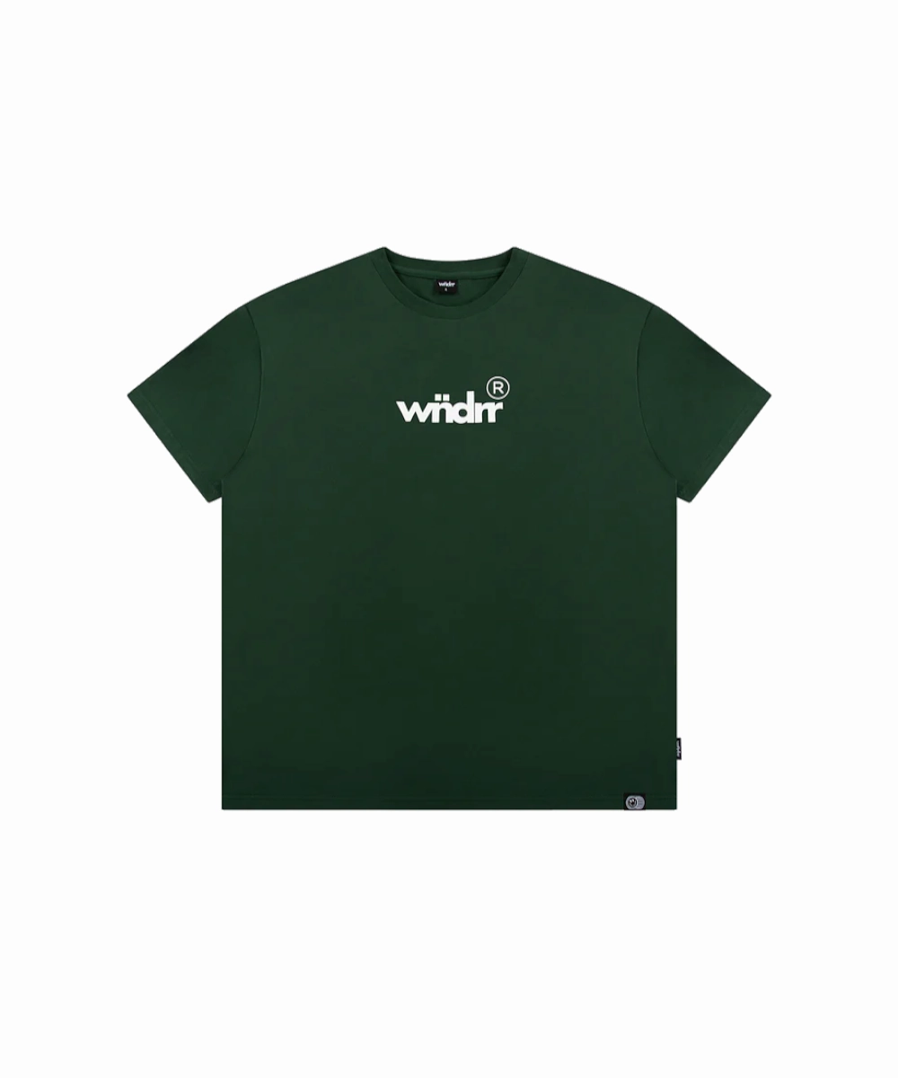WNDRR Accent Box Fit Tee (Forest Green) warm fleece